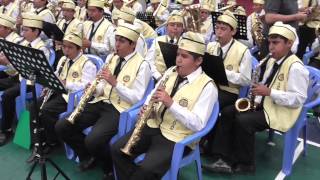 241014 Marinera  Al compás de la 32  Banda de Músicos Colegio San Juan Trujillo Perú [upl. by Tamarra]