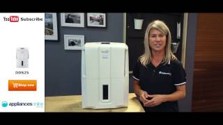 Portable and sleek Delonghi Dehumidifier DDS25 reviewed by expert  Appliances Online [upl. by Ettelohcin80]