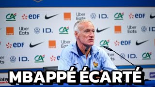 La liste des Bleus est tombée Mbappé écarté par Deschamps [upl. by Cade]