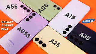 Every Samsung Galaxy A Series Phone Compared 2024 A05 A05s A15 A25 A35 A55 [upl. by Alam733]