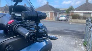 Testing 4K Bullet Cam with Image Stabilisation on Yamaha Tricity 300 [upl. by Ennaxor]