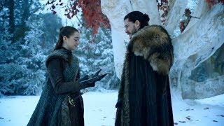 Jon Snow meets Arya Stark  GAME OF THRONES 8x01 HD Scene [upl. by Kurth696]