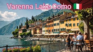 4K Walking tour Varenna italy Varenna village is most beautiful on the lake Como [upl. by Harrak]