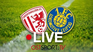 LIVE Greifswalder FC vs 1 FC Lok Leipzig  Regionalliga Nordost  SP22 [upl. by Sinclare222]