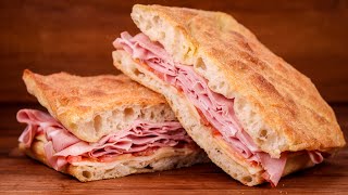 Perfect Handmade High Hydration Pizza e Mortazza  Mortadella Sandwich Recipe [upl. by Manley349]