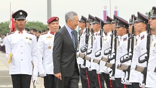 PM Lee Hsien Loong at the SAFTI 50th Anniversary amp Officer Cadet Course OCC Commissioning Parade [upl. by Dianthe]