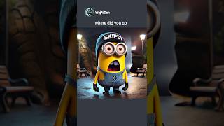 Uncle Gru abandons Minion at the park 🥲 memes minions chatgpt [upl. by Valli]