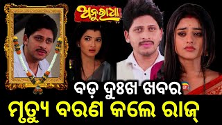 😭 ବଡ଼ ଦୁଃଖ ଖବର  Anuradha Serial Actor Raj Jagajit Pal Is no More This Serial New Twist [upl. by Doxia]