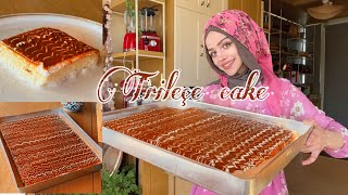 كيكة تريلتشي التركية مع صوص الكراميل، احلى كيكة trileçe cake [upl. by Herwig]