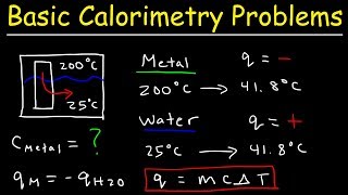 How To Solve Basic Calorimetry Problems in Chemistry [upl. by Marquita190]