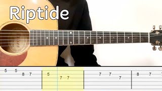 Vance Joy  Riptide Easy Guitar Tutorial Tabs [upl. by Lenroc]