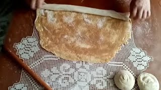 TAHİNLİ KATMER NASIL YAPILIR😋keşfet food asmr cooking  katmer recipe [upl. by Anihc]