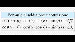 Formule di addizione e sottrazione del coseno [upl. by Fran]