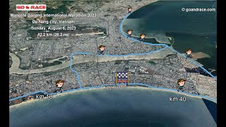 Manulife Danang International Marathon 2023 fly over the race path [upl. by Wehtta]