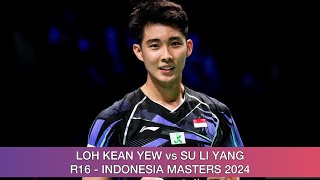 Loh Kean Yew vs Su Li Yang  Badminton 2024 [upl. by Ahsinid]