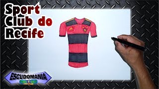 Como desenhar e pintar a camisa do Sport Club do Recife [upl. by Altaf]