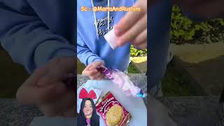 KUE COKLAT MARSMELLOW ADIK JATUH ⁉️ tapi … MartaAndRustam shorts funny dubbing [upl. by Jeremiah]