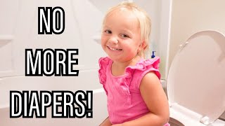 POTTY TRAINING A TODDLER  Atlee is DONE With Diapers  How To Potty Train 2 Year Old [upl. by Lilaj]