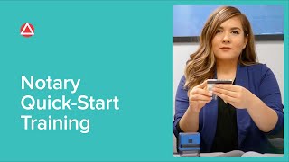 Notary QuickStart Training [upl. by Arrim]