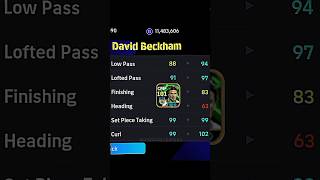 Free Beckham best trainings 💥 pes efootball pesmobile training [upl. by Attesor]