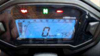 CB 500F como configurar o painel [upl. by Aryajay]