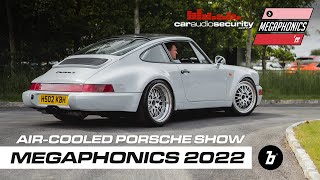 Aircooled Porsche show Boxengasse Megaphonics  Car Audio amp Security [upl. by Ylime797]