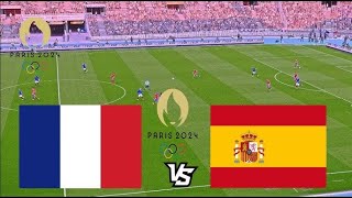 🔴LIVE France U23 vs Spain U23  THE FINAL  Mens Football Olympics Games 2024 [upl. by Arob]