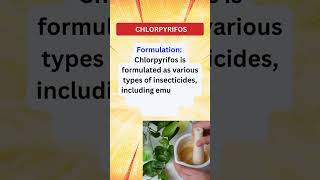 Chlorpyrifos insecticide in Agriculture Chemistry Mode of Action and Safety Concernsquot pest [upl. by Eyt]