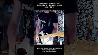 Playing a Fender Custom Shop 1955 Esquier guitarsolo fendercustomshop [upl. by Fitzpatrick915]