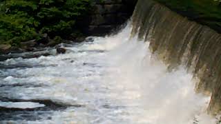 Keene NH Ashuelot River Park Water fall 7 31 2018 [upl. by Yeleak948]