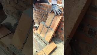 Bricklaying process for eaves slope [upl. by Santini676]