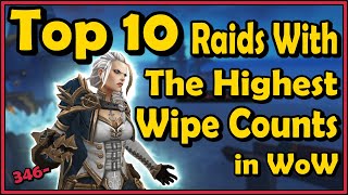 Top 10 Raids Bosses With The Highest Wipe Counts in World of Warcraft [upl. by Ytinirt740]