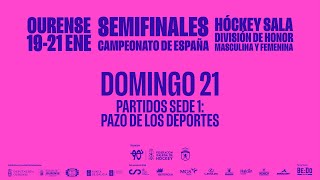 Semifinales del Campeonato de España de Hockey Sala División de Honor  Paco Paz  Domingo [upl. by Eadas999]