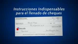 Instrucciones para el correcto llenado de los cheques [upl. by Metabel131]