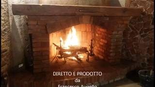 COSTRUZIONE CAMINO RUSTICO AD ANGOLO  How to build a rustic fireplace [upl. by Moor46]