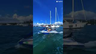 summer bayside jetski sailboat ourchannel myson family [upl. by Nevarc]