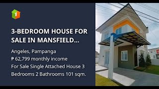 3BEDROOM HOUSE FOR SALE IN MANSFIELD RESIDENCES ANGELES PAMPANGA Marigold Model [upl. by Amuwkuhc]