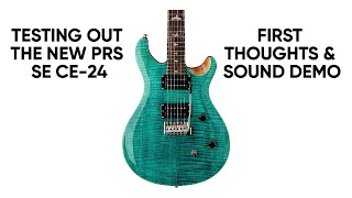 Testing out the new PRS SE CE24 Turquoise  Metal SOUND DEMO Paul Reed Smith CE24 SE [upl. by Manouch708]