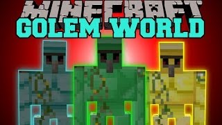 MInecraft GOLEM WORLD MORE GOLEMS WITH SPECIAL ABILITIES Mod Showcase [upl. by Abihsot936]