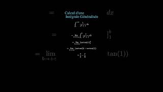 Calcul dune intégrale généralisée arctan intégrale maths education fonction [upl. by Jermaine]