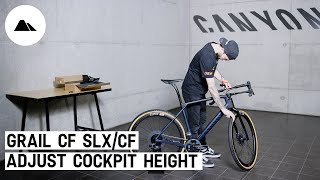 How to adjust your Grail CF SLXCF cockpit height [upl. by Aicirtac81]