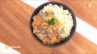 Recette  la blanquette de veau aux champignons de Véronique Genest  La Quotidienne [upl. by Yerg]