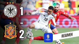 España vs Alemania  Resumen goles y resultado  Eurocopa 2024 [upl. by Moitoso]