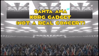 Korg Gadget Santa Ana Guitar Shreds fake concert [upl. by Odnumyer]