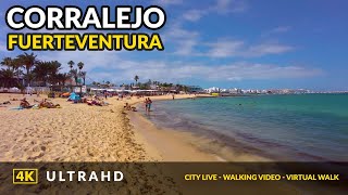 Walking in Corralejo 4K Fuerteventura Canary Islands [upl. by Wenonah]