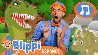 Blippi Canción Del Dinosaurio 🎵 Blippi Español  Canciones para niños [upl. by Hgielanna993]