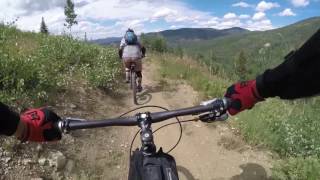 Steamboat Springs Bike Park  Tenderfoot Trail Run 1 [upl. by Ettenwad698]