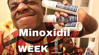 Growing A Beard With Minoxidil Week One  How To Apply minoxidil foam [upl. by Enal]