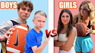 Boys vs Girls Trick Shot Battle [upl. by Ladiv241]