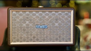 TEWELL RetroRock Bluetooth Speaker [upl. by Anelahs]